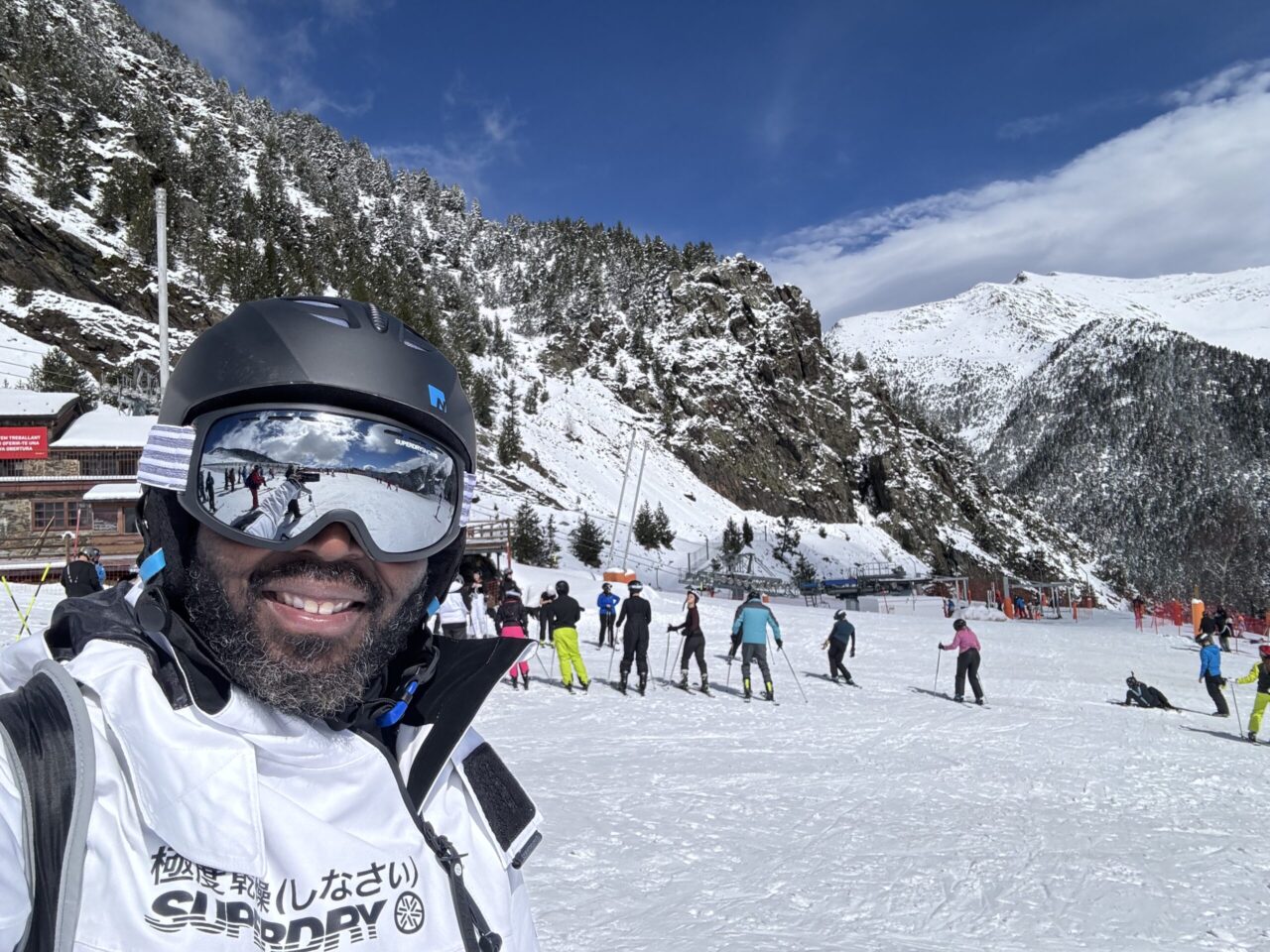 Founder Daniel on the slopes